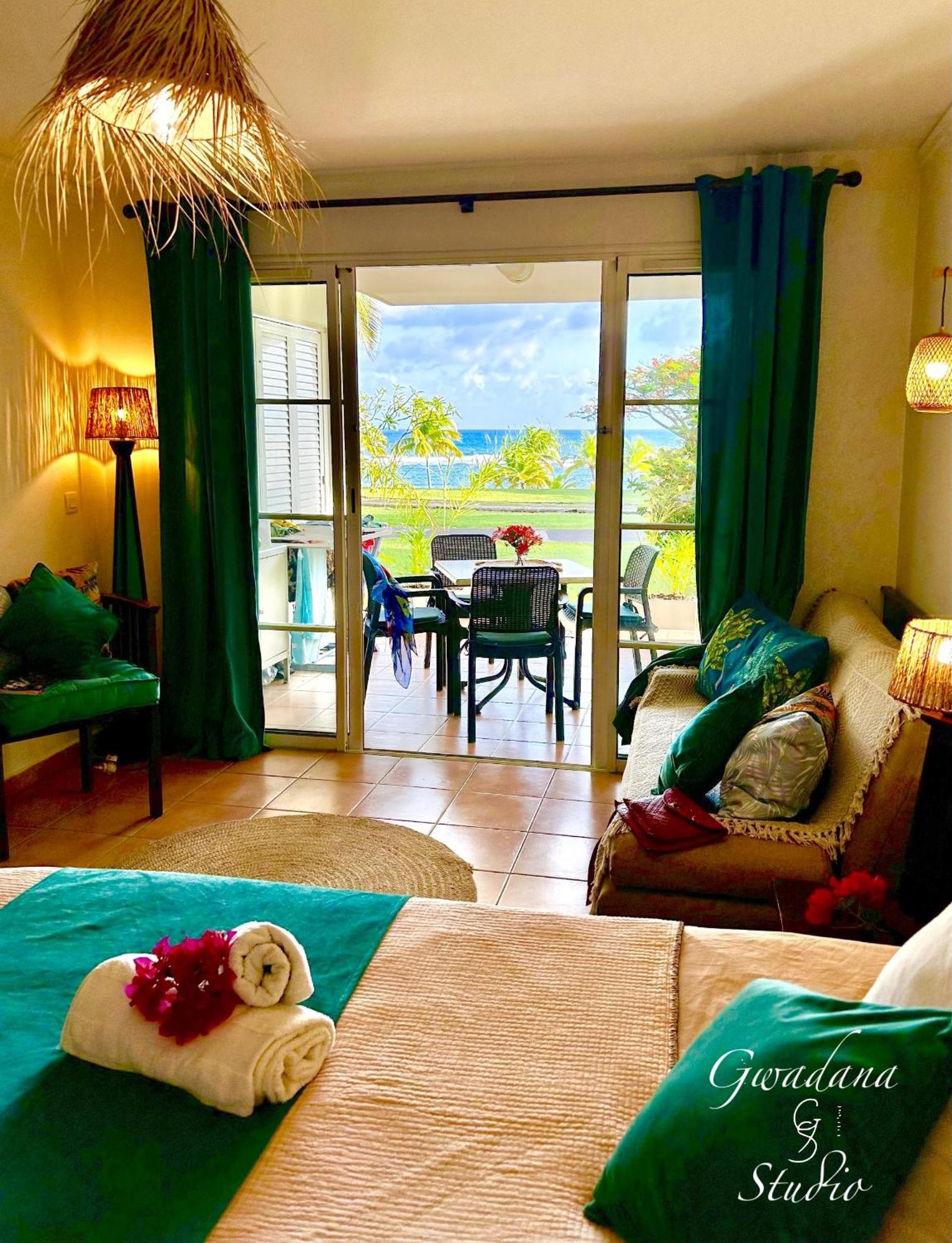Acces Direct Plage, Vue Mer D'Exception, Les Gwada Studios, Village Vacances Sainte-Anne  Exterior photo